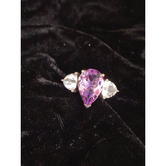 Vintage 3 stone ring - Picture 2 of 6